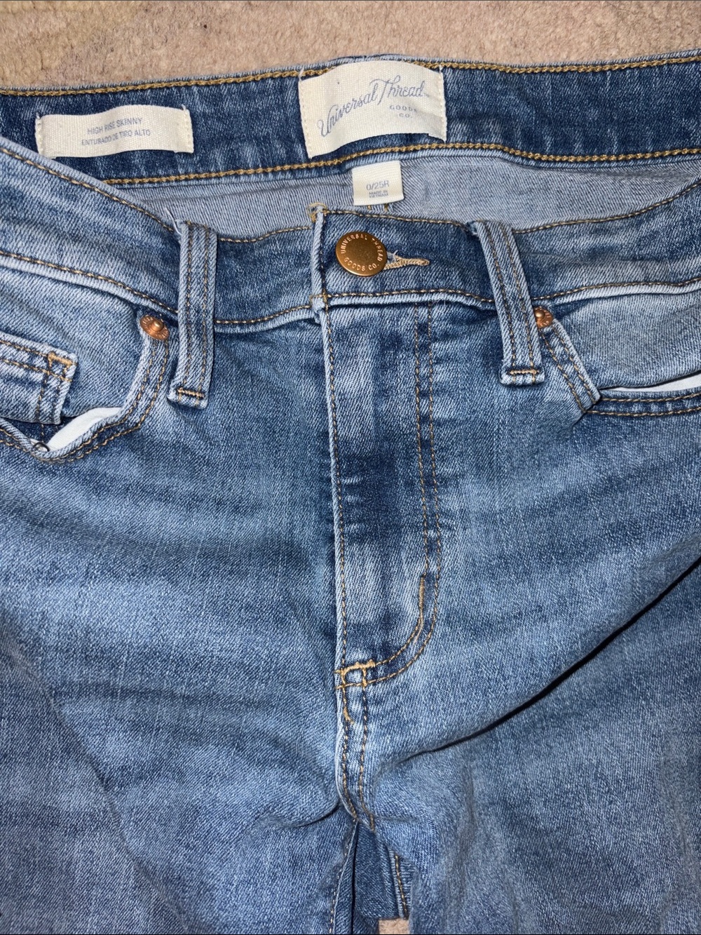 Universal Thread Light Blue High Rise Skinny Jeans